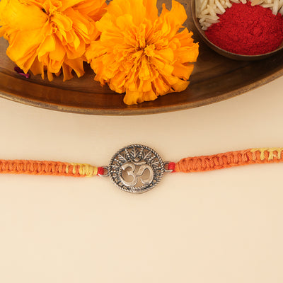 Silver OM Rakhi