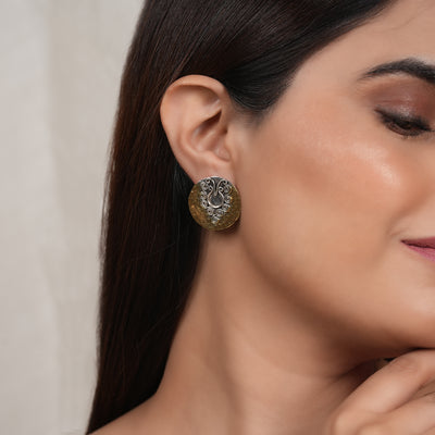 Dual Tone Versatile Carved Studs