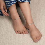 Silver Chain Anklet (Single)