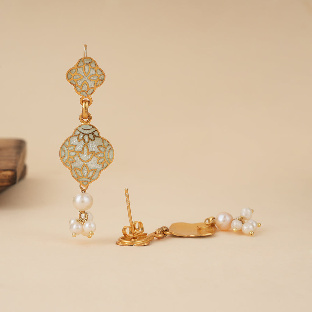 Goldplated Meenakari Earrings
