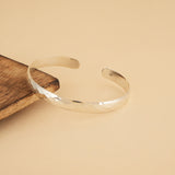 Hammered Silver Open Kada