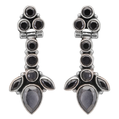 Black Silver Earrings