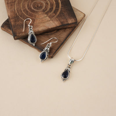 Blue Pendant Set