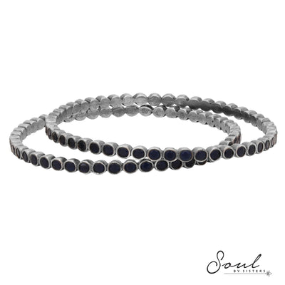 Sapphire Temple Bangles (Single)