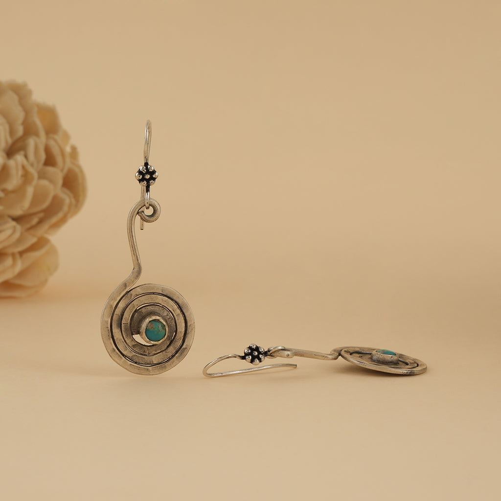 Boho Spiral Drop Earrings