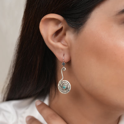 Boho Spiral Drop Earrings
