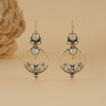 Load image into Gallery viewer, Chandrika Pearl &amp; Zircon Earrings