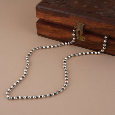 Silver Ball Necklace