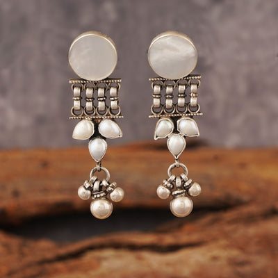 Silver Pearl Earrings