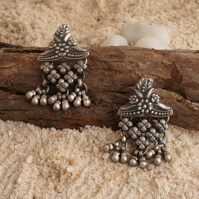 Tribal Silver Earrings