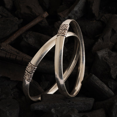 Everyday Silver Bangles (Single)