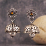 Tribal Silver Jhumkis