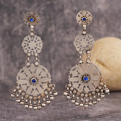 Silver Jaali Earrings