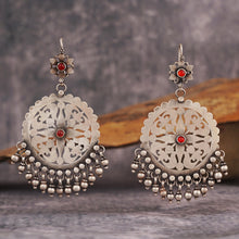 Load image into Gallery viewer, Silver Jaali Earrings
