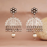Silver Jaali Earrings
