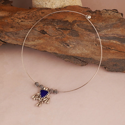 Wire Hasli with Glass Pendant