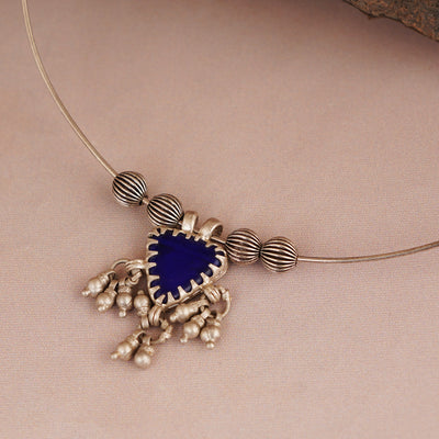 Wire Hasli with Glass Pendant