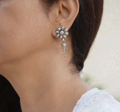 Tribal Silver Earrings