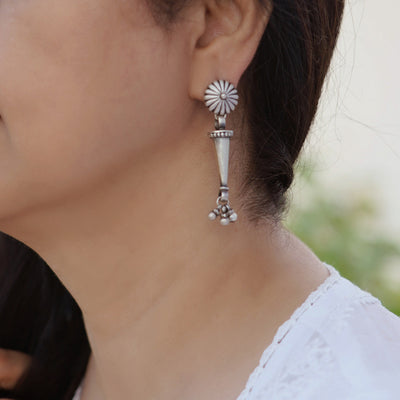 Tribal Silver Earrings