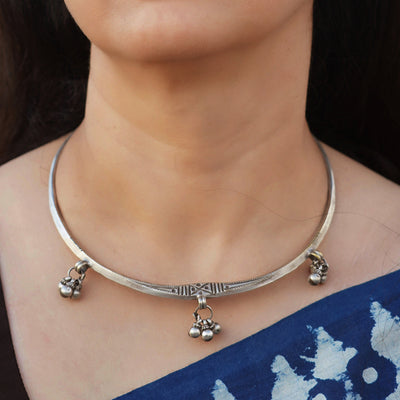 Vintage Tribal Silver Hasli