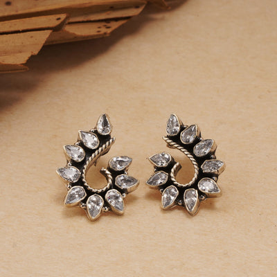 Zircon Silver Earrings