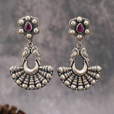 Tribal Silver Earrings