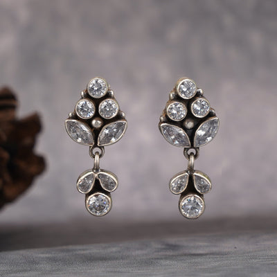 Zircon Silver Earrings