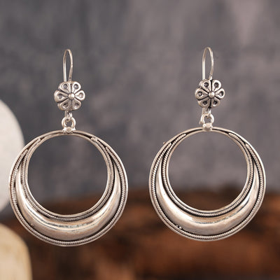 Silver Hoops