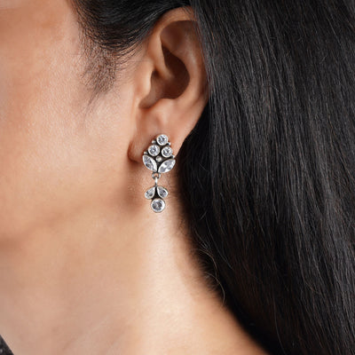 Zircon Silver Earrings