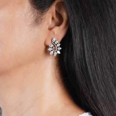 Zircon Silver Earrings