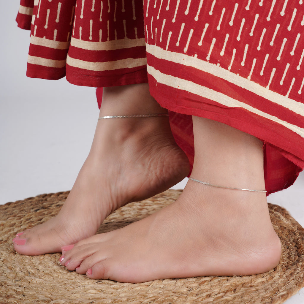 Silver Chain Anklet