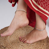 Silver Kada Anklet (Single)