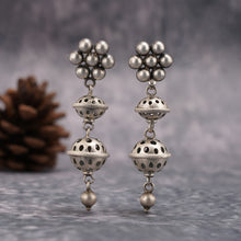 Load image into Gallery viewer, Tribal Silver Layered Earrings