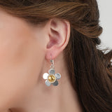 Dual Tone Silver Flower