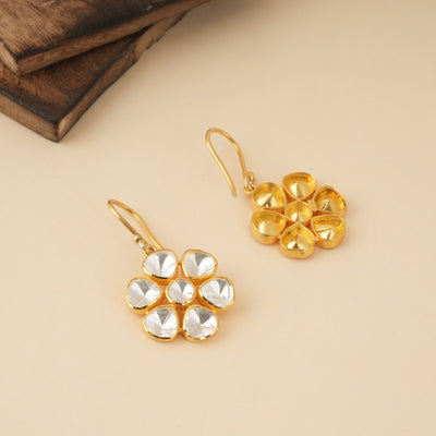 Elegant Flower Moissanite Earrings