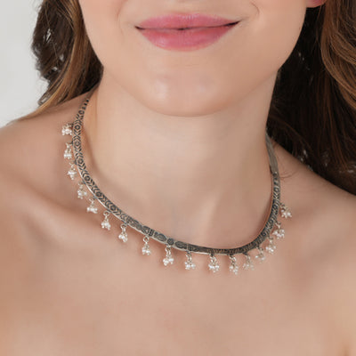 Embossed Silver Hasli