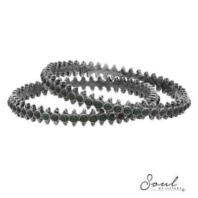 Emerald Temple Bangles (Single)