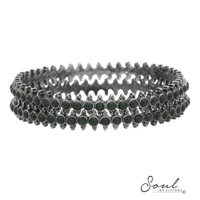 Emerald Temple Bangles (Single)