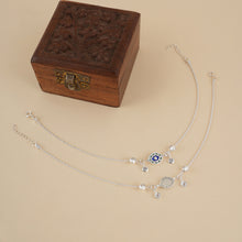 Load image into Gallery viewer, Evil Eye Chain Anklet