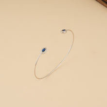 Load image into Gallery viewer, Evil Eye Silver Kada Bracelet