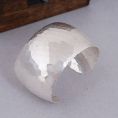 Hammered Silver Cuff