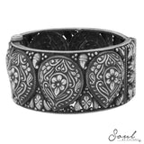 Hinged Opening Paisley Bangle