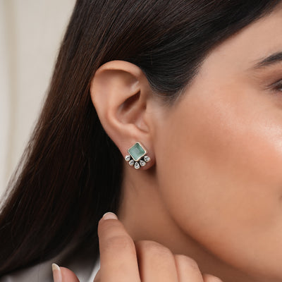 Dainty Moissanite & Zircon Studs