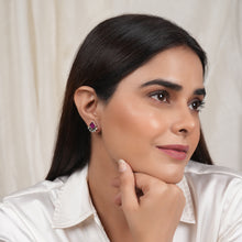 Load image into Gallery viewer, Dainty Moissanite &amp; Zircon Studs