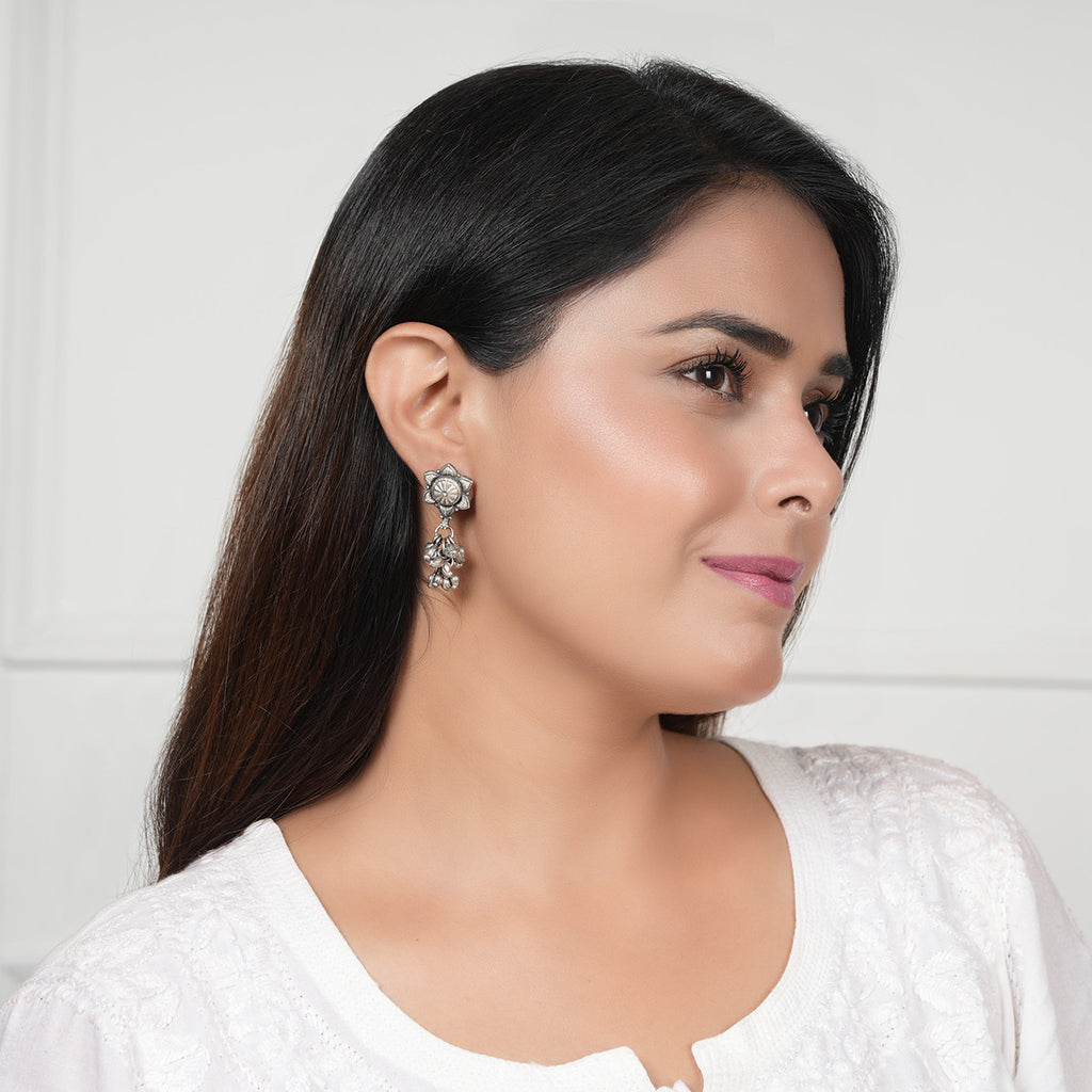 Nakashi Silver Flower Studs