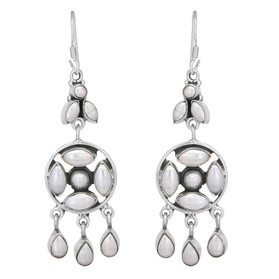 Pearl Silver Danglers