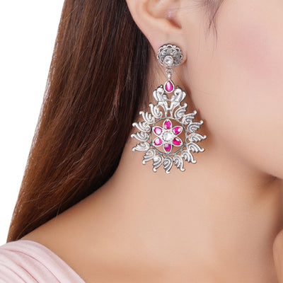 Red Kundan Earrings