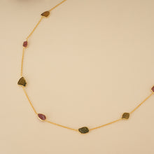 Load image into Gallery viewer, Wild Garden Goldplated Tourmaline Necklace