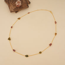 Load image into Gallery viewer, Wild Garden Goldplated Tourmaline Necklace