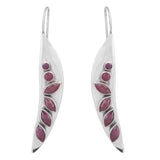 Ruby Sterling Silver Drops & Danglers